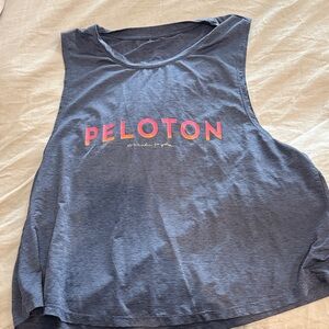 Peloton Muscle Tee with Pink-to-Orange Gradient Logo